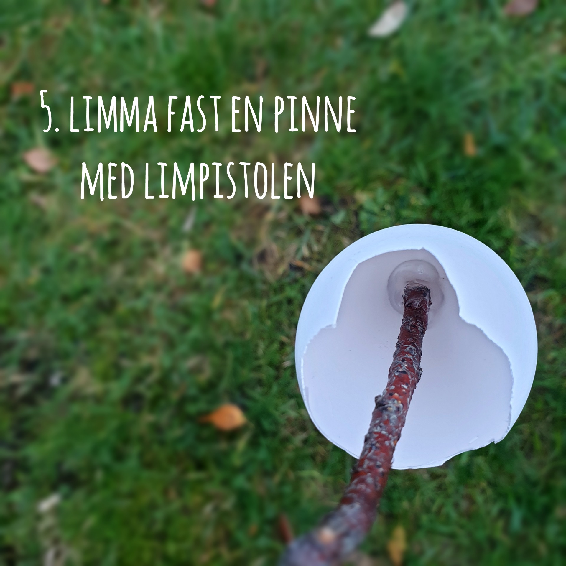 Gör spöken av äggskal