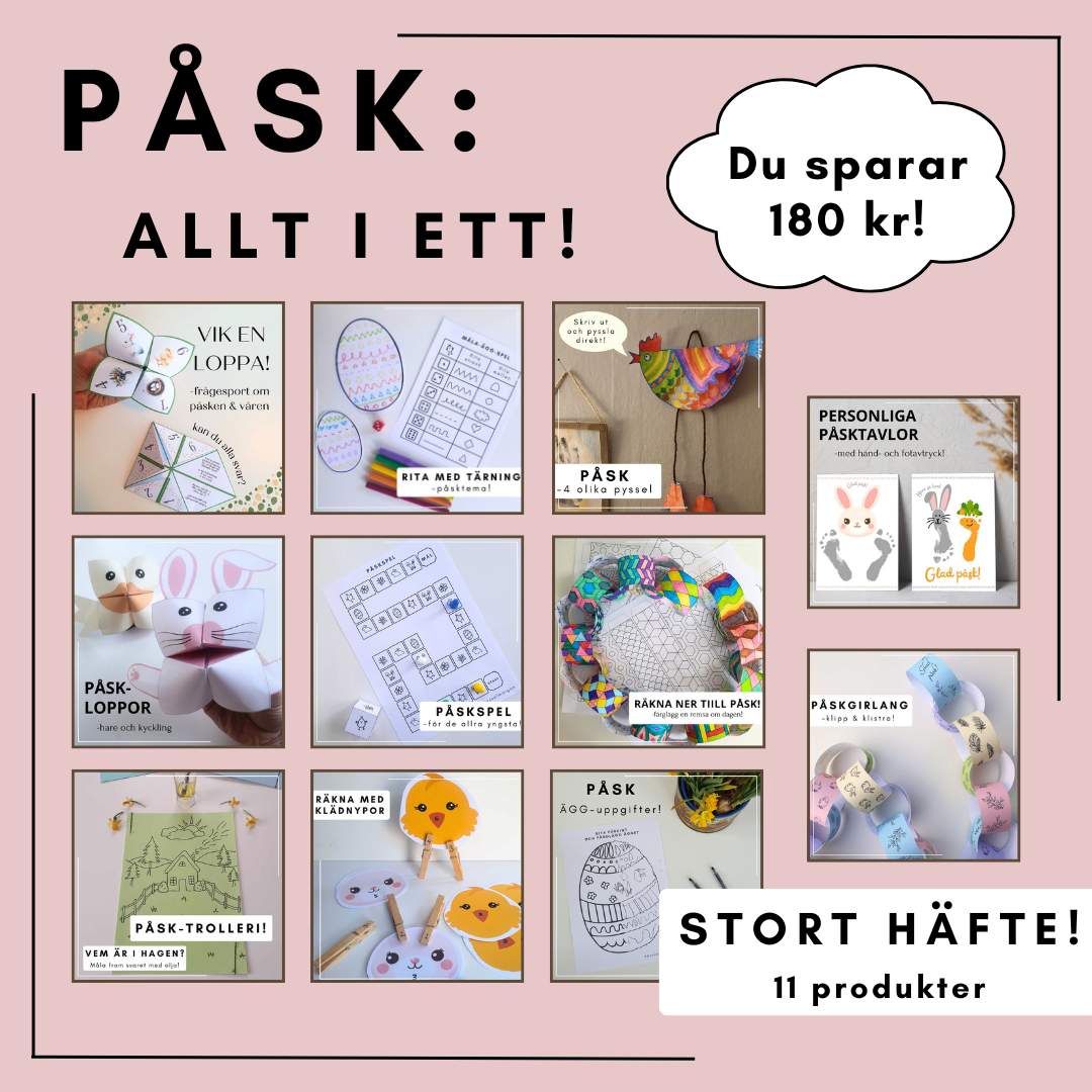 4 enkla påskpyssel med toarullar – återbruk för barn